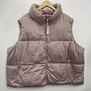 Old Navy Women's Puffer Vest in Mauve